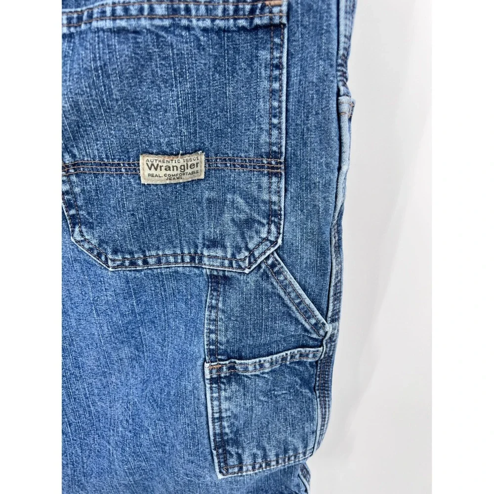 Wrangler‎ Y2K Vintage Carpenter Jorts Dad Shorts Denim 100% Cotton Size 36
